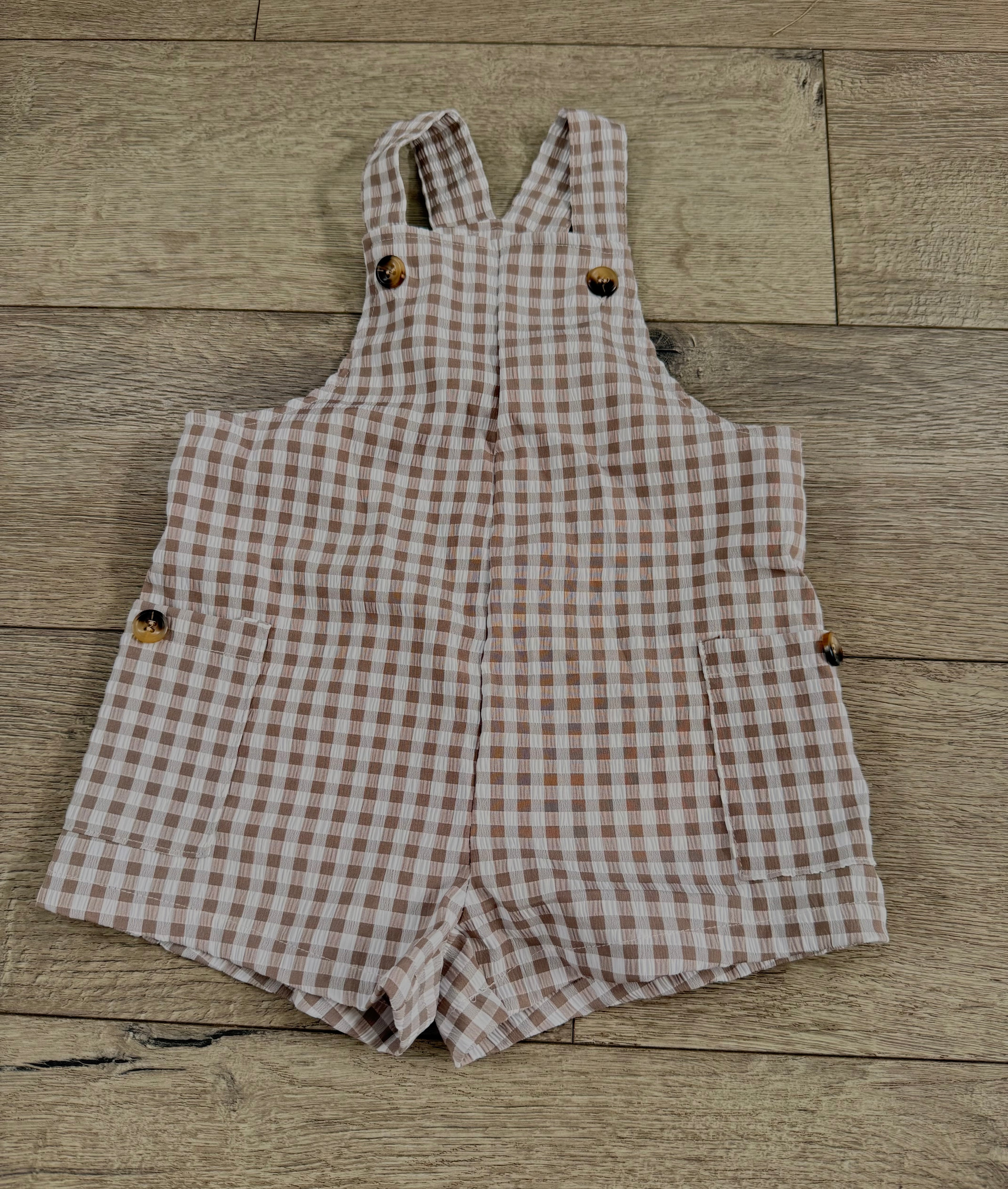 The Mini Gingham Overall