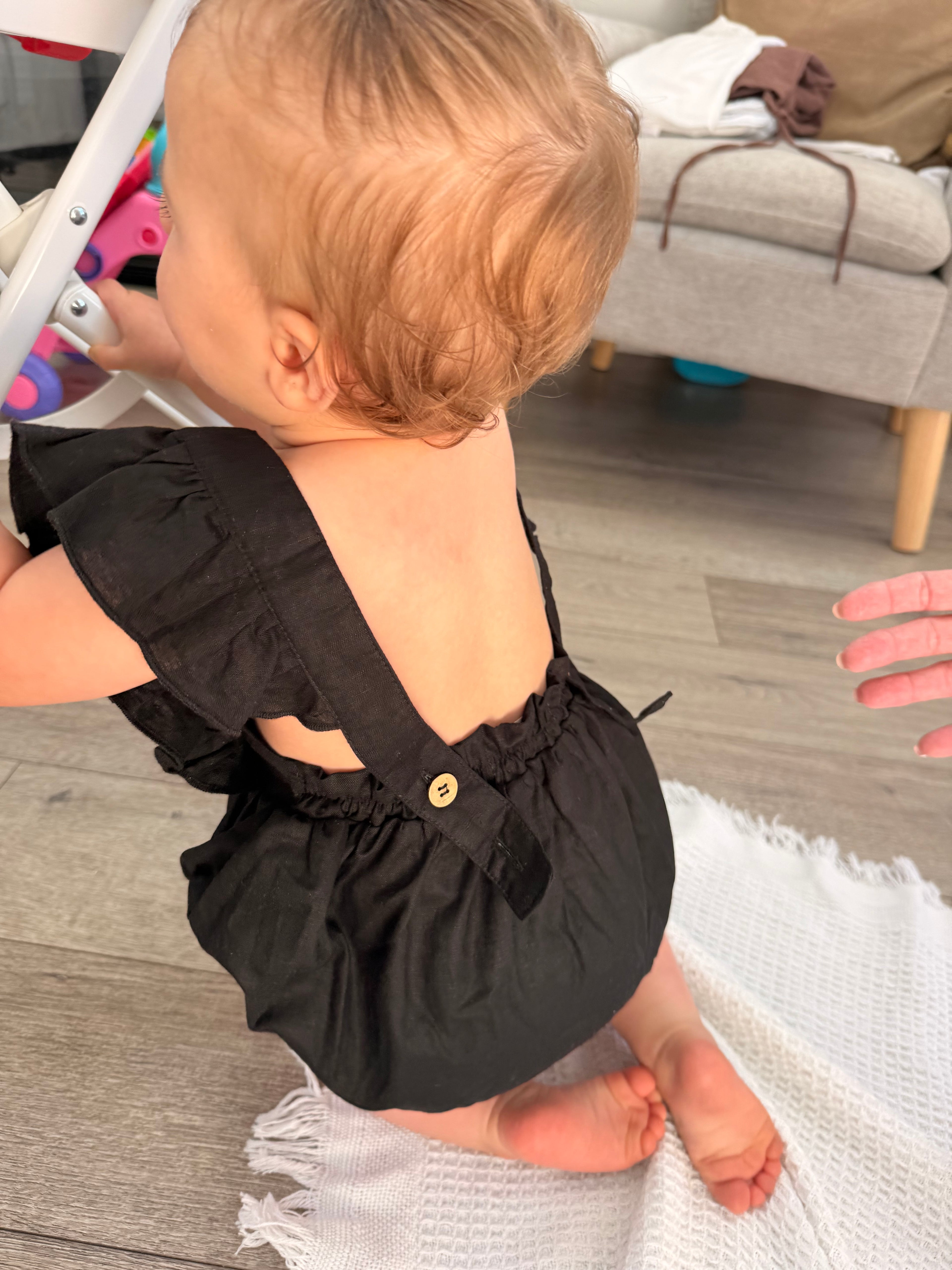 The Mini Linen Romper