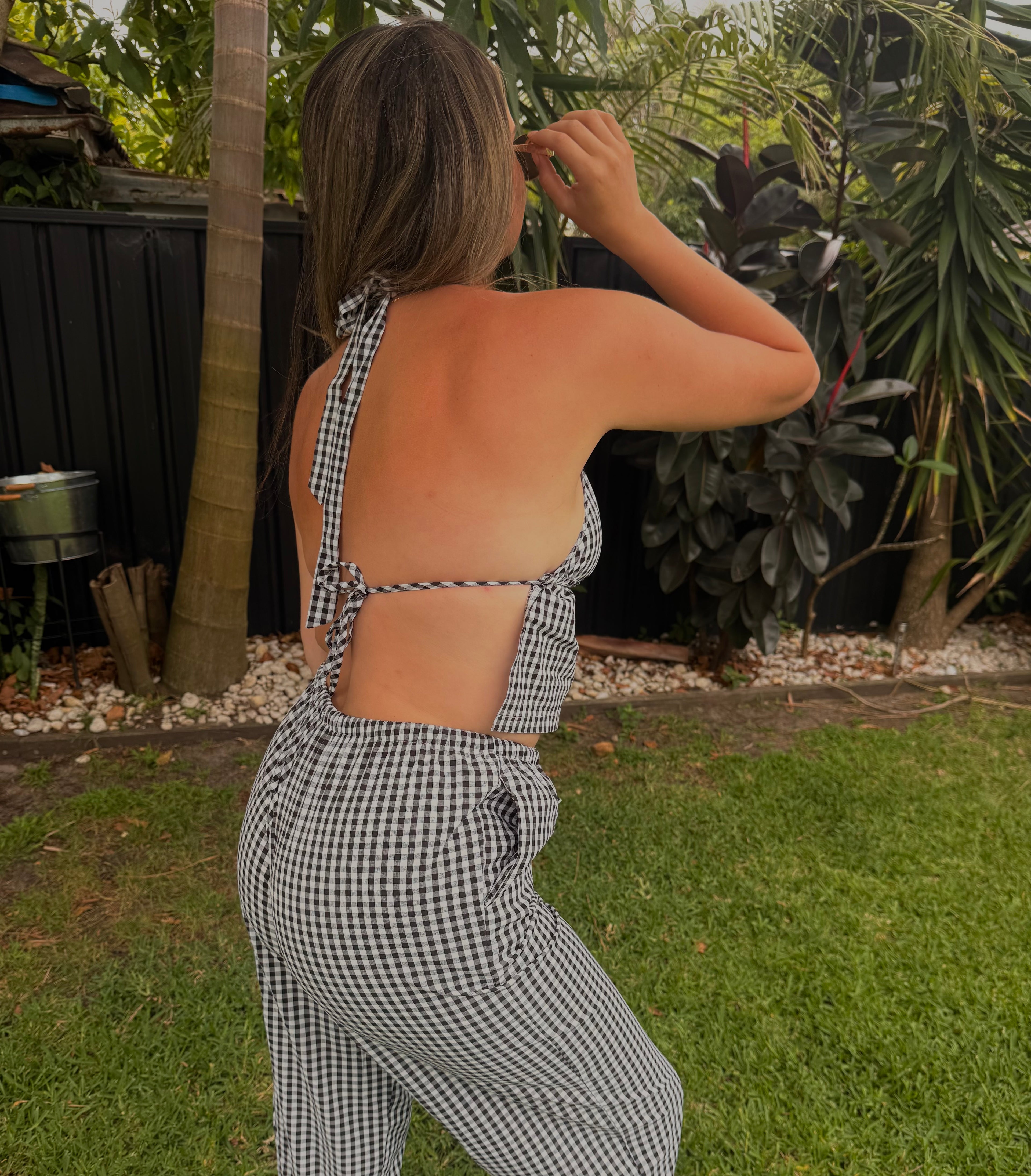 The Mae Midnight Gingham Set