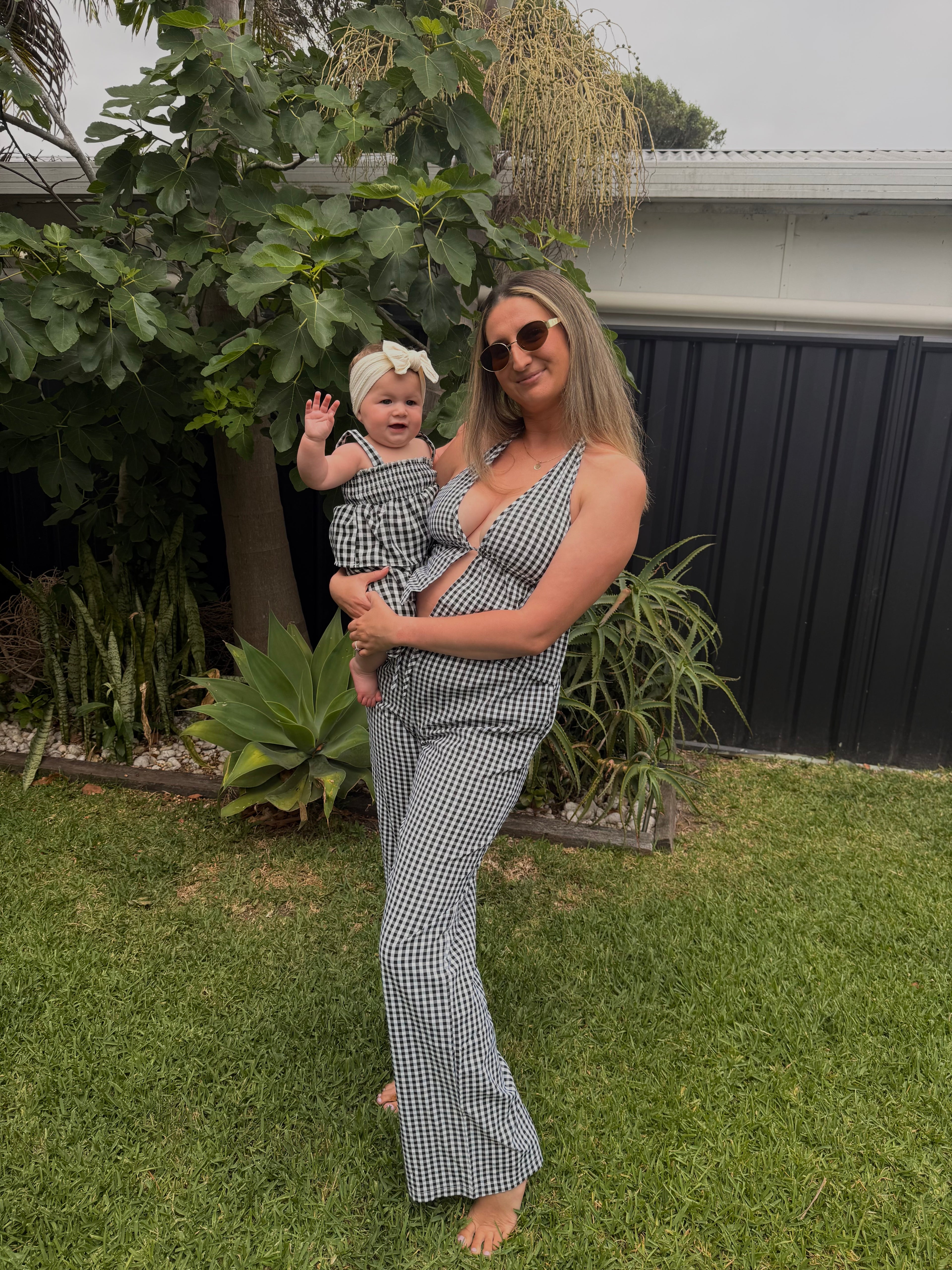 The Mae Midnight Gingham Set