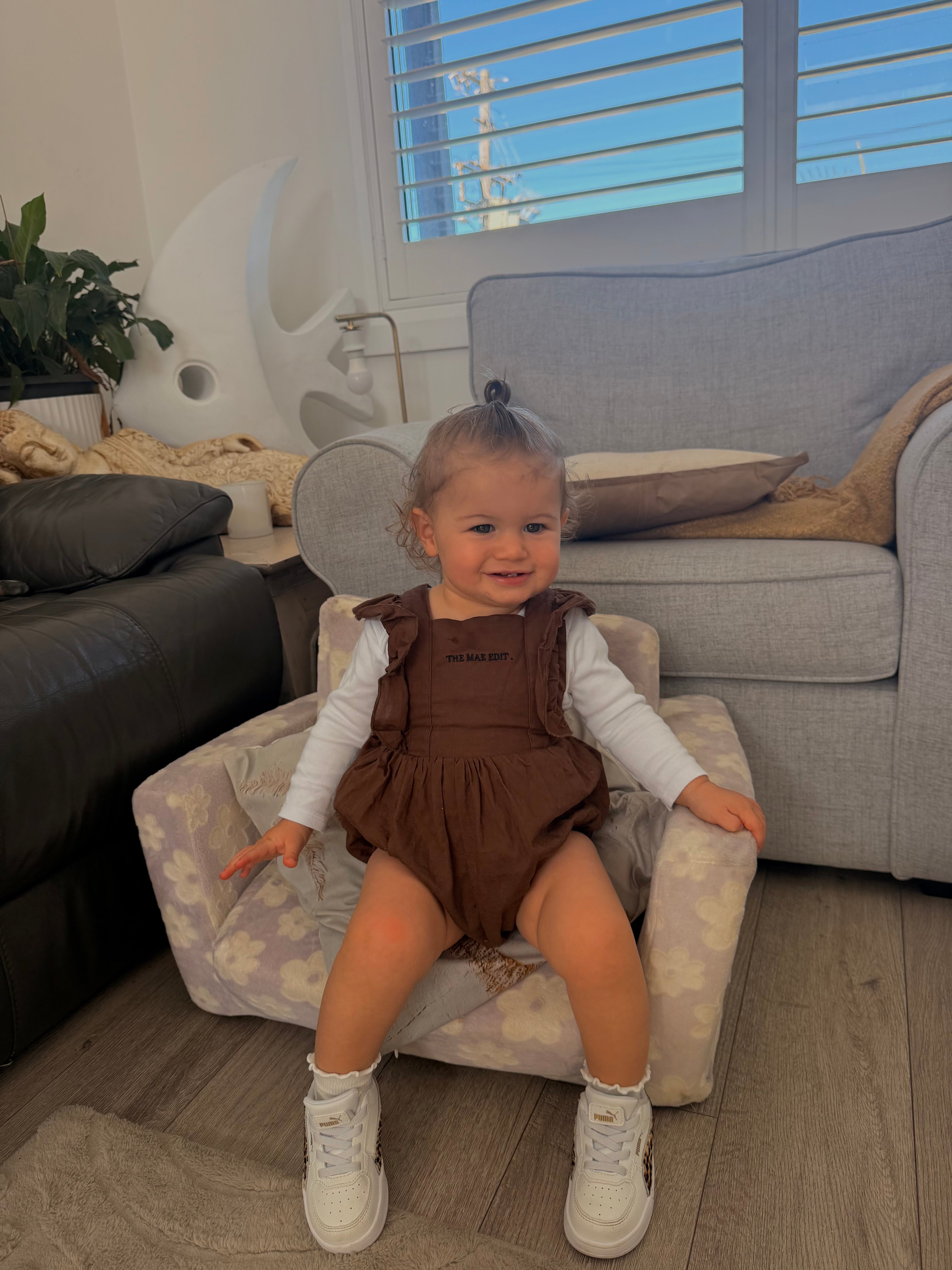 The Mini Linen Romper